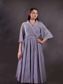 Block Printed Stripe dress
