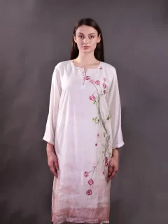 Handembroidered Kurta with Hand Kantha Embroidery Trousers
