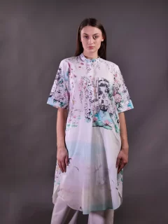 Organic Cotton Printed Kurta with Trousers