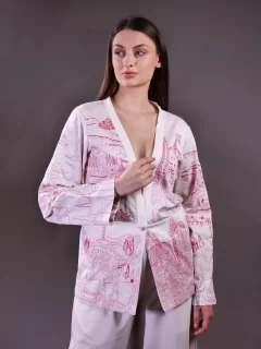 Kantha Embroidery Jacket and Kantha Embroidery Trousers