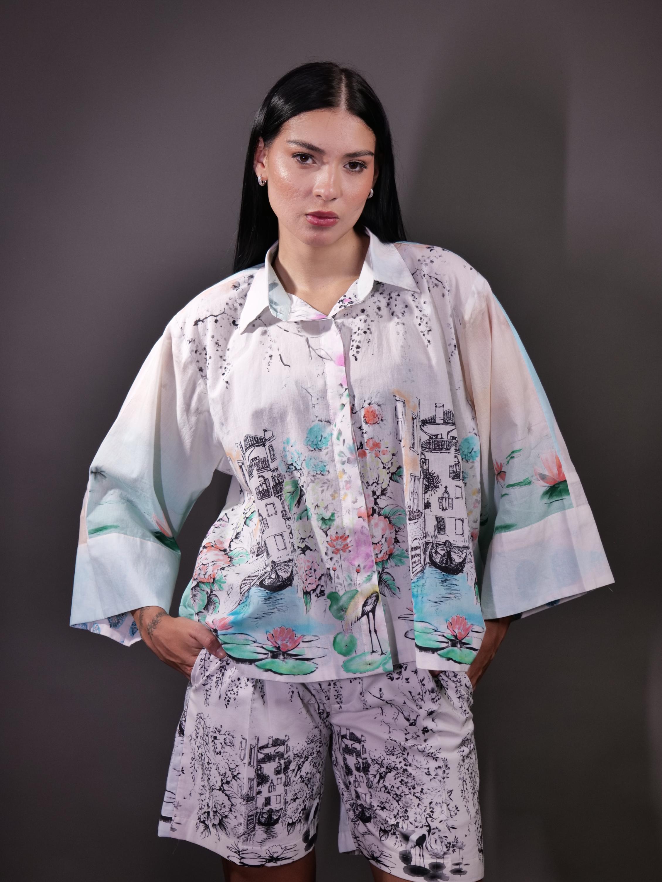 Organic Cotton Printed Shirt and Shorts